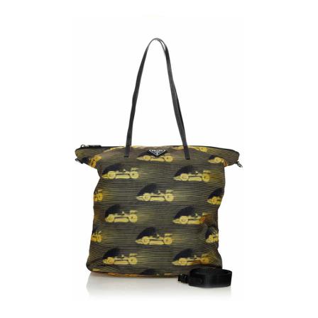 Prada Vintage, Pre-owned Tote Bags Groen, Dames, Maat:ONE Size