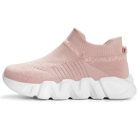 Platta Sneakers För Barn Med Rund Tå