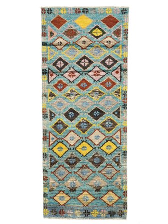Mały Moroccan Berber - Afghanistan 76X185 Wełna, Dywan