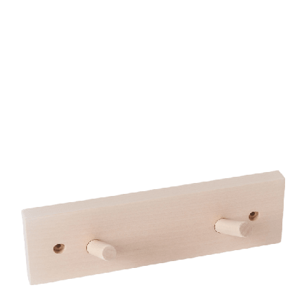 Åhléns Home Kroklist MILIO 2 krokar & hängare Brun ONESIZE