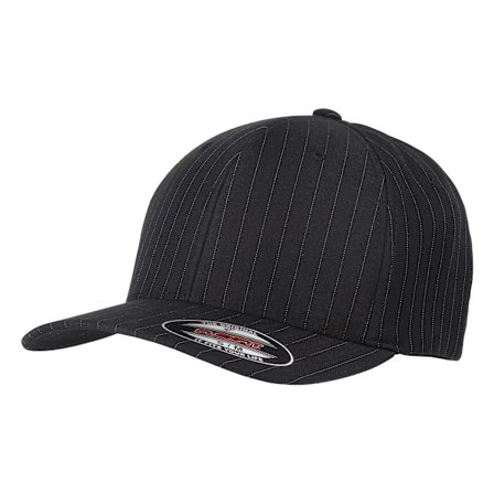 Yupoong Flexfit Unisex Pinstripe Baseball Cap (2-pack) S-M B