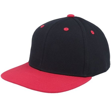Equip - Svart snapback Keps - Kids Black/Red Brim Snapback @ Hatstore