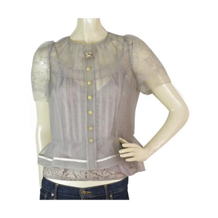 Marc Jacobs Pre-owned Lace Cami Top Cardigan Set Grå, Dame