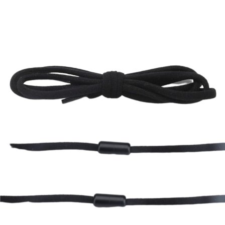 Elastic No Tie Skosnören 1 Par Svart Svart