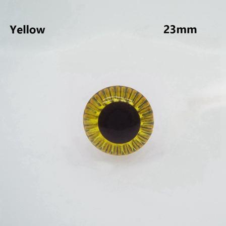 10st/5 Par Plastic Eyes Eyeball Gul 23mm