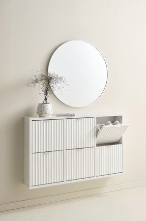 Jotex - Skoskap MDF Hvit ETALLE - Kjøp Entrémøbler hos Jotex