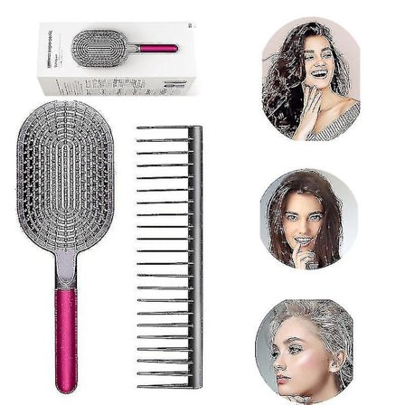 Til Dyson Kam Bred Tand Hår Styling Massage Glatning Børste Sæt Værktøj Tilbehør Lille Magisk Hårbørste Statisk Elektricitet