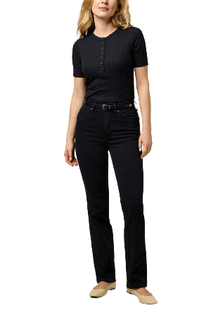 Wrangler Straight Jeans Dam Svart W29/L32