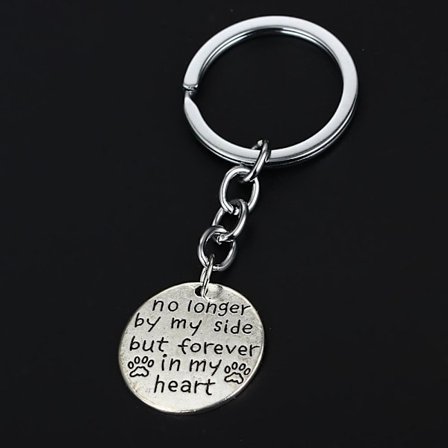 Nyckelring Katt Hund Minnesmycke Djurälskare No Longer by my ..
