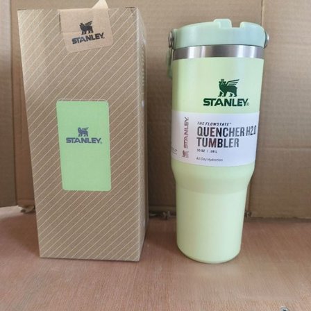 Flip Straw-flaske med sugerør 887 ml - Holder i 12+ timer - Lekkasjesikker - Flaske i rustfritt stål - BPA-fri reisekopp