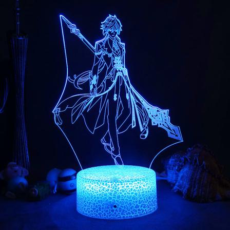 Yuanshen akryl 3D nattlampa grossist USB plug-in atmosfär