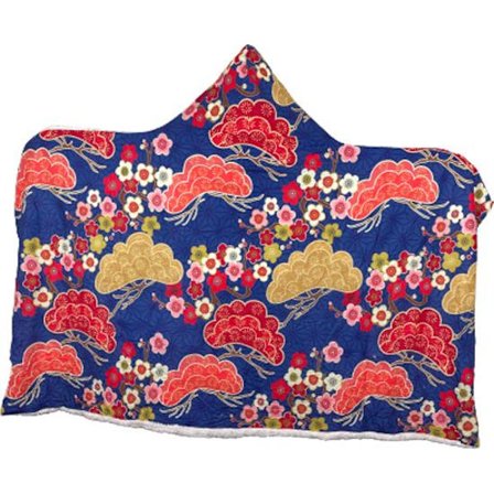 Plush Filt Pläd med Blommor ca 200 cm x ca 150 cm