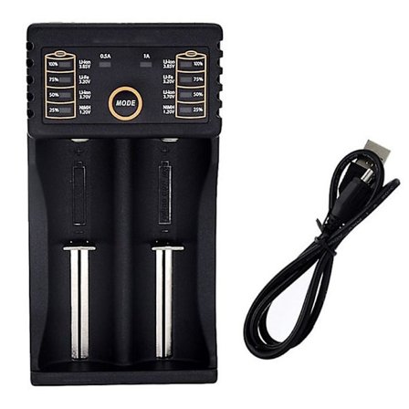 Usb-akkulaturi, 2-paikkainen laturi Lii-202 18650 26650 16340 14500 Akkulaturilii-202 18650 26650 16340 14500 A Aa Aaa Aaaa C Akku