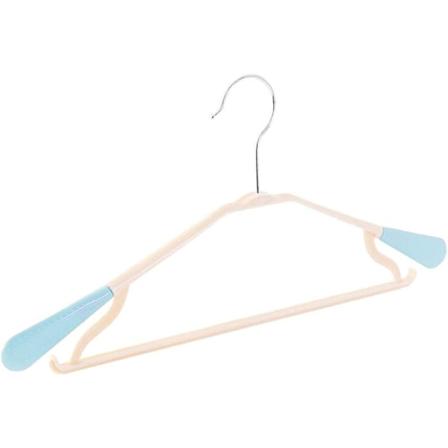 5 stk/sæt Multifunktionel plastik skridsikker tøjstativ Garderobebukser Sæt med 5 bøjler hængende bøjler, blå,