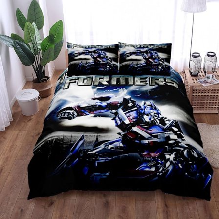 Bumblebee digitaltrykk sengetøy for barn, sett med tre deler