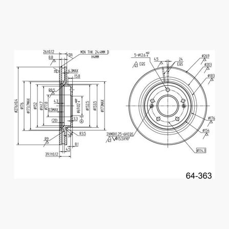 Biltema - BREMSESKIVE