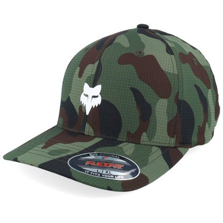 Fox - Camo flexfit Keps - Fox Head Camo Tech Green Camo Flexfit @ Hatstore