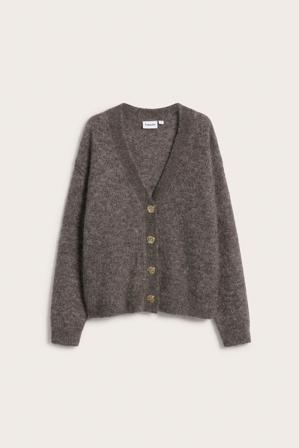Cardigan i mohairblanding | Brunmelert | Dame | Kappahl