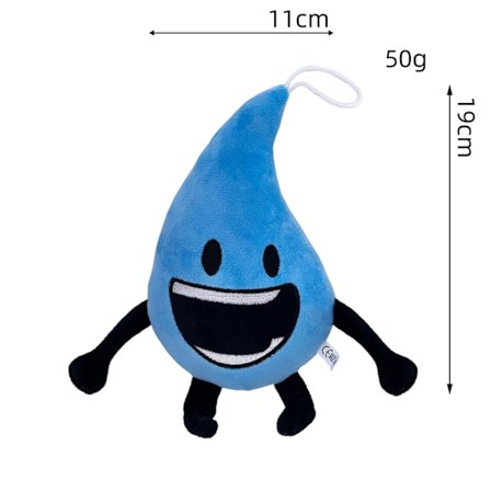 Dream Island Battle Plyschdocka Leksaker Barnpresent Blå vattendroppar