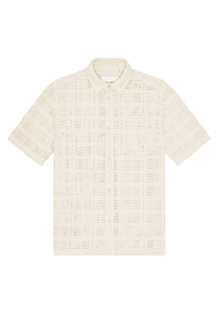 LES DEUX Charlie SS Shirt Skjortor Herr Beige S
