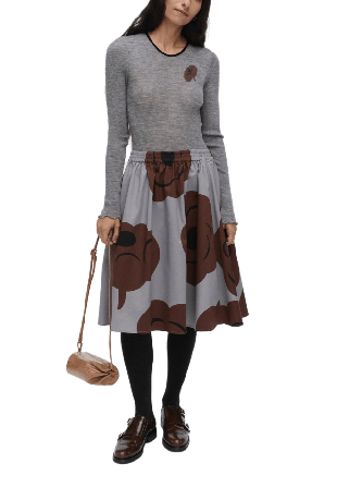 Marimekko POLKKA TUMMA T-shirt T-shirts & toppar Dam Grå XS/S