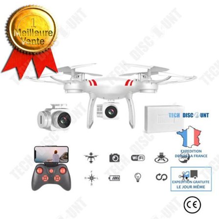 Drone - TEK RABAT - TD - Luftfotografi 4K - WiFi - Sådan flyver du uden pilot