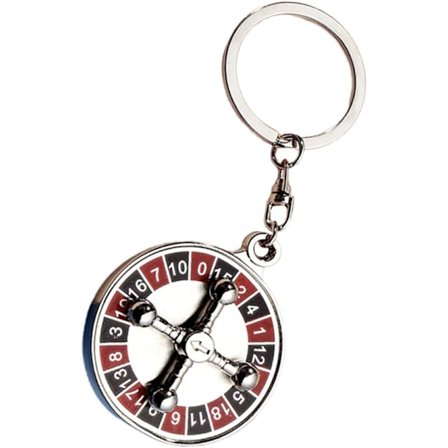 2 st Metall Mini Rysk Roulette Nyckelring Metall Plånböcker Nyckel R DXGHC
