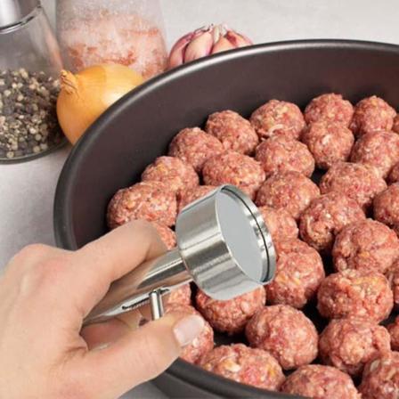Falafelskuffe, Falafelskuffe i rustfritt stål, Profesjonelt non-stick Falafel Baller-verktøy 1pcs
