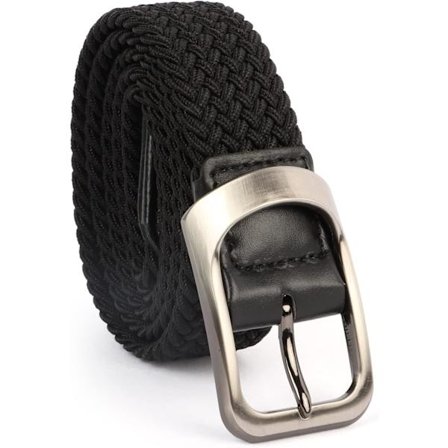 Herrebelte, herre elastisk elastisk belte, herre vevd belte, egnet for herrejeans shorts bukser, casual belte