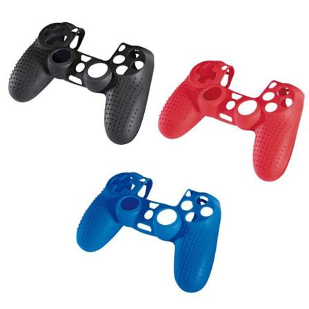 Hama Ps4 Handkontrollsskydd 3st I Silikon - Röd / Blå / Svart Svart