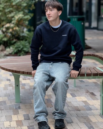 MAGGIORE Fleece Crew Neck Blå Tröjor Kille - Kids Brand Store