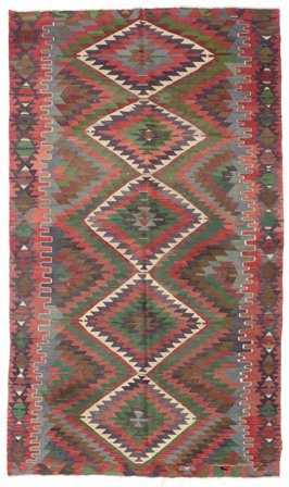 Vintage Kilim Vintage Turquia Tapete 180X310 Lã