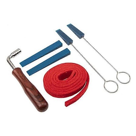 6 stk. Piano Stemmeverktøy, Piano Stemmesett Profesjonelt Metall Gummi Stemmedemper Sett Inkludert Hammer Demperstripe for Stemming