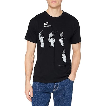 The Beatles Herre With The Beatles Kortarmet T-skjorte
