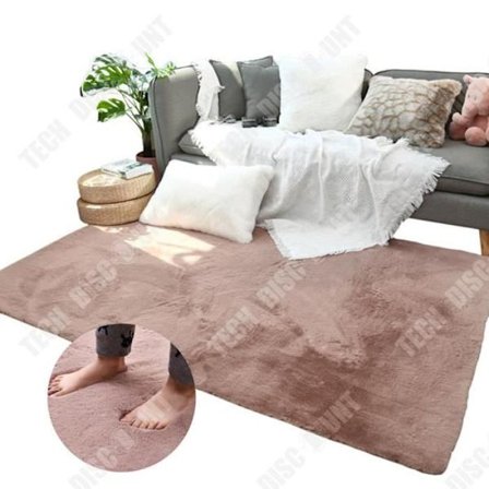 Matta - TD - Imitation Kanin - Fyrkant - Minimalistisk Modern - Maskintvättbar