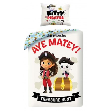 Gabby's Dollhouse Treasure Hunt sängkläder set 140×200 cm, 70×90 cm