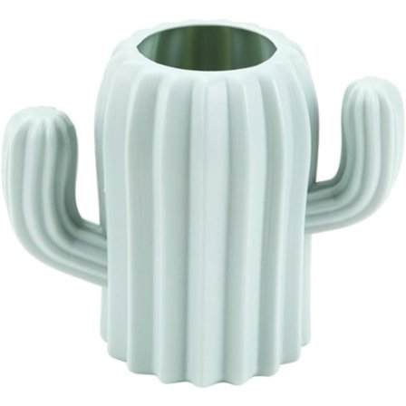 Penneholder Plastik Sød Kaktus Penneholder Multifunktionel Penneholder til Hjemmekontor Arbejde Skole Klasseværelse Værksted (Grøn)