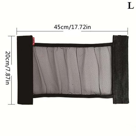 Bil Rygg Bak Mesh Trunk Seat Elastiskt snöre Nätförvaringsväska Au