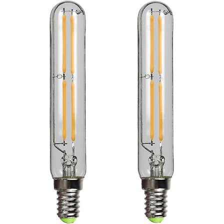 2-pack 4w T20 LED-glödlampa E14 Edison liten sockel varmvit 2700k
