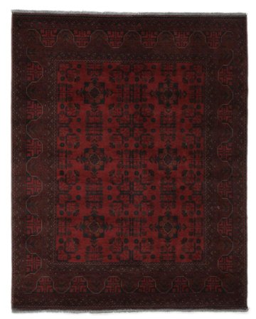 Afghan Khal Mohammadi Matta Handknuten 155X194 Svart Afghanistan