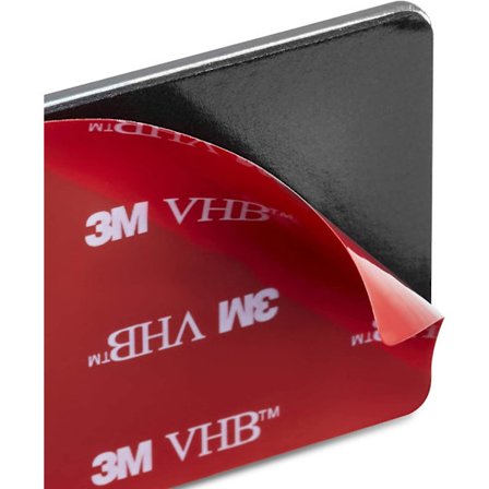 Adra dubbel väggkrok (2 krokar) 90 X 45 X 29mm Borstat rostfritt stål Självhäftande tejp 3m Köksklistermatta