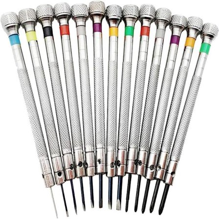 13 dele Urmager Skruetrækkersæt, Mikropræcisions Juveler Præcisionsskruetrækker