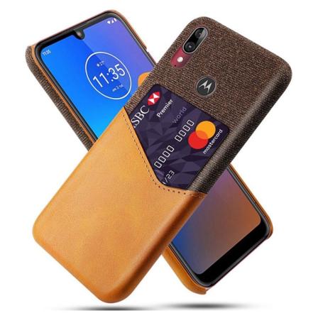 Bofink Motorola Moto E6 Plus Card cover – Brun Brown