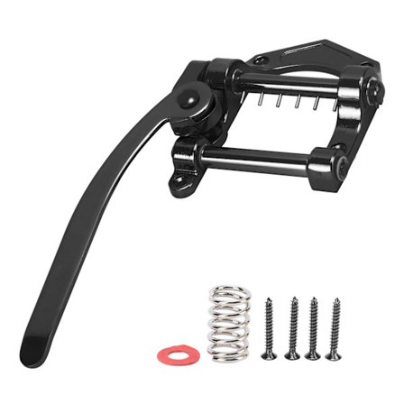 Vibrato Bro Tremolo Enhed Metal Halestykke Stor Gyngestang til ES335 Elektrisk Guitar Sort