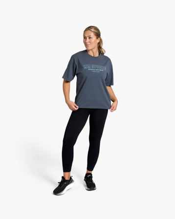 MM Sports Oversized Tee Wmn - Faded Blue - S