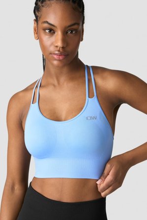 ICANIWILL - Define Seamless Sports Bra Daisy Blue - Dames - sportkleding van ICIW