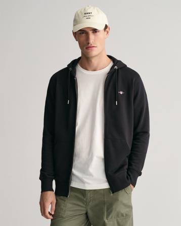 GANT Uomo - Felpa con cappuccio Shield con zip - Taglia XXL - - Uomo - Sweatshirts