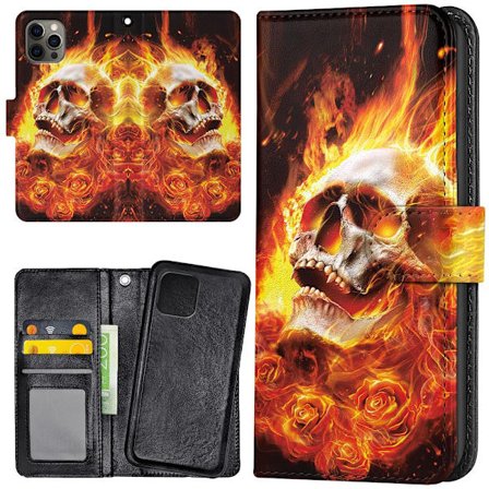 iPhone 11 Pro - Lompakkokotelo/Kuoret Burning Skull