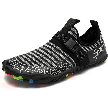 Men Beach Swim Pool Shoes Quick-Dry Sneakers,svarta,EU 44