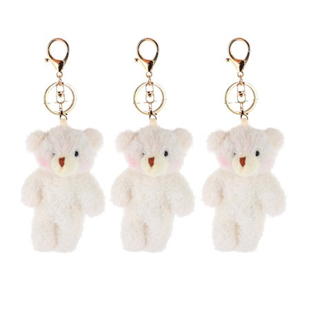 3st Cartoon Bear Nyckelring Hänge Lovely Bear Skolväska Hänge Bear Hängen
